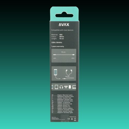 AVAX AD300 CONNECT Type C-3.5 Jack adapter