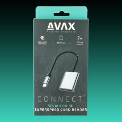  AVAX AD600 CONNECT+ Szupergyors kártyaolvasó Type C 3.2-SD/MICRO SD