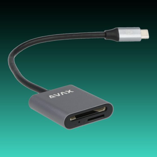 AVAX AD600 CONNECT+ Szupergyors kártyaolvasó Type C 3.2-SD/MICRO SD