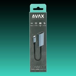 AVAX AD603 CONNECT+ Type C-HDMI 4K/60Hz adapter,alumínium