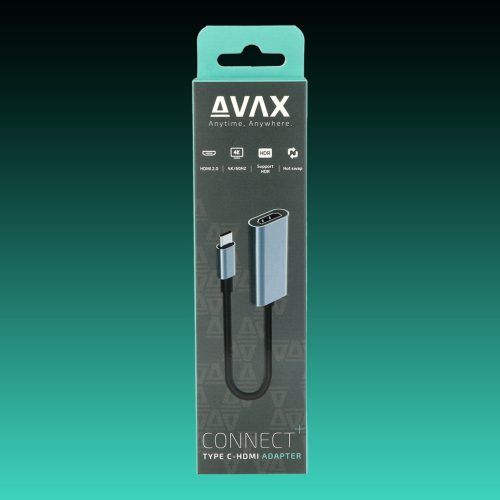 AVAX AD603 CONNECT+ USB-C - HDMI átalakító 4K/60Hz, alumínium