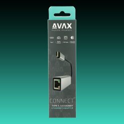   AVAX AD604 CONNECT+ Type C 3.0-Gigabit Ethernet adapter, alumínium