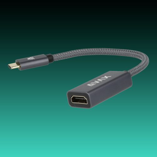 AVAX AD903 PRIME Type C-HDMI 2.0 4K/60Hz adapter, sodorszálas