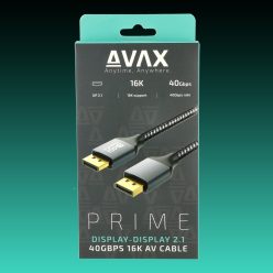   AVAX AV901 PRIME Display-Display 2.1/40Gbps 16K/60Hz AV kábel, 2 méter