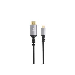   AVAX AV9021 PRIME USB-C – HDMI 2.0 kábel, 4K / 60 Hz, fonott, 1.5m