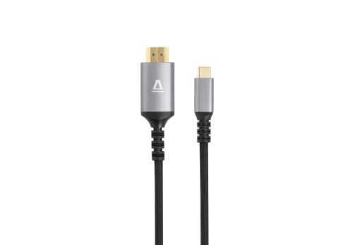 AVAX AV9021 PRIME USB-C – HDMI 2.0 kábel, 4K / 60 Hz, fonott, 1.5m