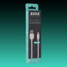 AVAX CB124W PURE USB A - Lightning kábel 2.1A, 2m  fehér