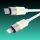 AVAX CB315 GLOWY 27W USB-C - Lightning gyorstöltő kábel 2m, fehér