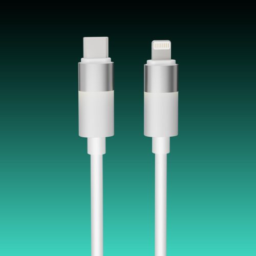 AVAX CB315 GLOWY 27W USB-C - Lightning gyorstöltő kábel 2m, fehér