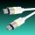 AVAX CB317 GLOWY 60W USB-C gyorstöltő kábel 2m, fehér
