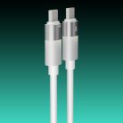 AVAX CB317 GLOWY 60W USB-C gyorstöltő kábel 2m, fehér