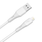 AVAX CB3304 USB-A–Lightning szilikon töltőkábel 1.5 m, fehér