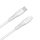 AVAX CB3310 27W USB-C–Lightning gyorstöltő szilikon kábel 1.5 m, fehér