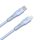 AVAX CB3311 27W USB-C–Lightning gyorstöltő szilikon kábel 1.5 m, világoskék