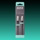 AVAX CB402G STEELY USB-C - Lightning gyorstöltő kábel 27W, sodorszálas, 3A, 1.5m acélszürke