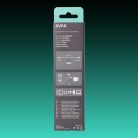 AVAX CB402G STEELY USB-C - Lightning gyorstöltő kábel 27W, sodorszálas, 3A, 1.5m acélszürke