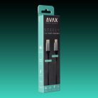 AVAX CB402G STEELY USB-C - Lightning gyorstöltő kábel 27W, sodorszálas, 3A, 1.5m acélszürke