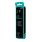 AVAX CB4302 2x USB-A–Lightning szilikon töltőkábel csomag 1.5 m, fehér