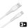 AVAX CB4305 3x 18W USB-A–USB-C gyorstöltő szilikon kábel csomag 1.5 m, fehér
