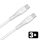 AVAX CB4307 3x 60W USB-C gyorstöltő szilikon kábel csomag 1.5 m, fehér