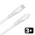 AVAX CB4308 3x 27W USB-C–Lightning szilikon töltőkábel csomag 1.5 m, fehér