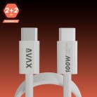 100W USB-C kábel, mágneses gyorstöltő kábel, fonott USB-C kábel, tartós töltőkábel, gyors töltés, laptop töltőkábel, telefon töltőkábel, adatátvitel USB-C, mágneses kábel, összegabalyodásmentes kábel