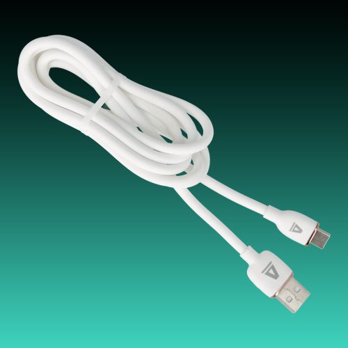 AVAX CB620 CREAMY+ USB A-Type C 2.4A, 1.5m gyorstöltő kábel, fehér-roséarany