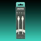 AVAX CB622 CREAMY+ USB-C - USB-C gyorstöltő kábel 60W, 1.5m fehér-roséarany