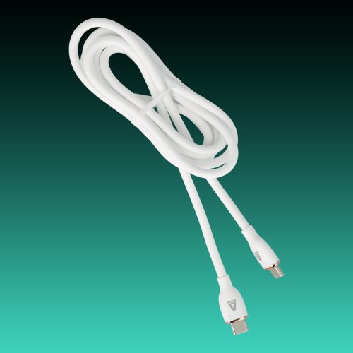 AVAX CB622 CREAMY+ Type C-Type C 60W, 1.5m gyorstöltő kábel, fehér-roséarany