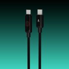 AVAX CB654 PULSEY 60W USB-C gyorstöltő kábel, fonott, 1m, szürke