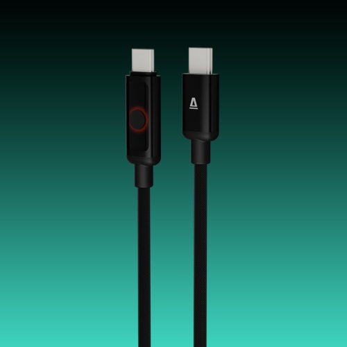 AVAX CB654 PULSEY 60W USB-C gyorstöltő kábel, fonott, 1m, szürke