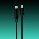 AVAX CB654 PULSEY 60W USB-C gyorstöltő kábel, fonott, 1m, szürke