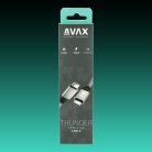 AVAX CB901 THUNDER 3.2 USB-C kábel 100W/10Gbps 1m, viharszürke