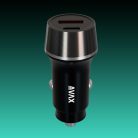 AVAX CC304B CARLY 38W Autós töltő USB-C (PD3.0)+USB-A (QC) ,fekete