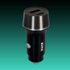 AVAX CC304B CARLY 38W Autós töltő USB-C (PD3.0)+USB-A (QC) ,fekete