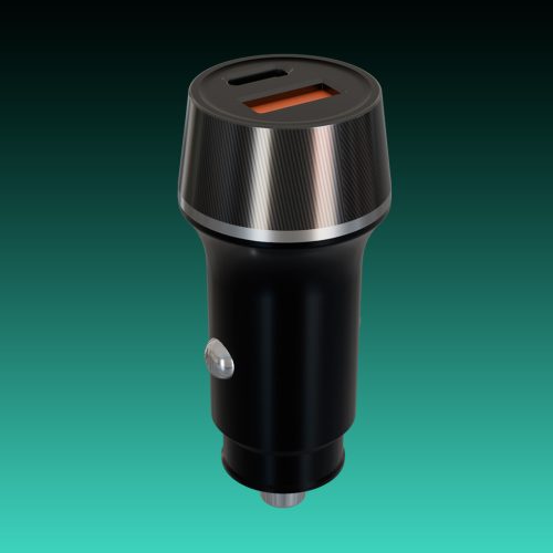 AVAX CC304B CARLY 38W Autós töltő USB-C (PD3.0)+USB-A (QC) ,fekete
