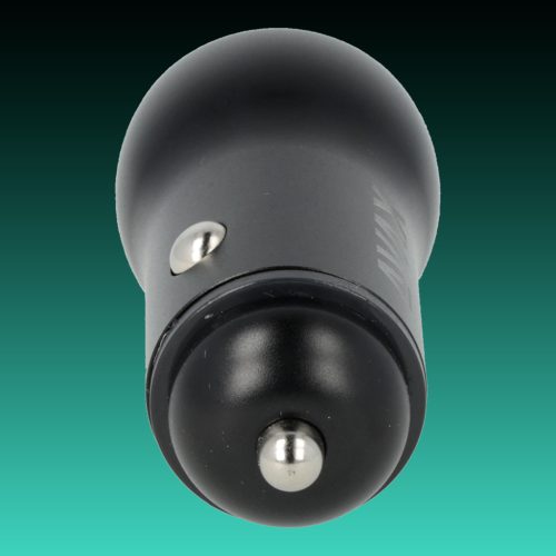 AVAX CC601B CARLY+ 40W Gyors autós töltő USB A (QC)+Type C (PD), fekete