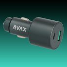 AVAX CC663B CARLY+ 63W Autós töltő USB-C (PD3.0) + USB A (QC), fekete