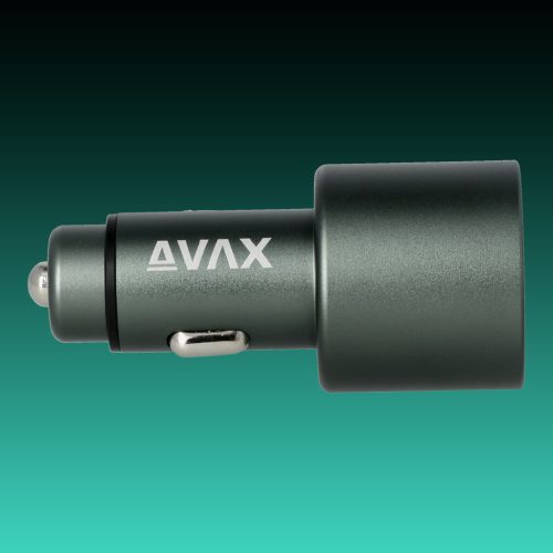 AVAX CC665B CARLY+ 83W Autós töltő USB A+Type C (PD3.0), fekete
