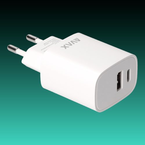 AVAX CH-320 Hálózati fali töltő USB + Type C, 20W