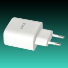 AVAX CH360 SPEEDY 65W GaN töltő USB-C (PD3.0)+USB A (QC), fehér