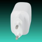 AVAX CH631W FIVEY+ 25W GaN Hálózati Gyorstöltő adapter USB-C (PD)+USB A (QC), fehér