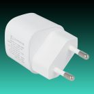 AVAX CH640W NANO+ 30W GaN Hálózati Gyorstöltő adapter USB-C (PD3.0)+ USB A (QC4.0+), fehér