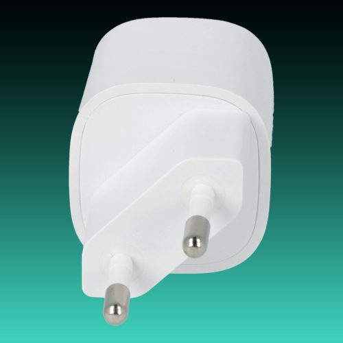 AVAX CH640W NANO+ 30W GaN Gyors hálózati töltő USB A (QC4.0+)+ Type C (PD3.0), fehér