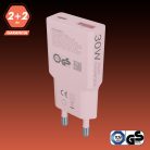 30W USB-C töltő, gyorstöltő adapter, GaN töltő, USB PD 3.0 töltő, QC3.0 töltő, telefon töltő, laptop töltő, kompakt hálózati töltő, hordozható töltő, gyors töltő utazáshoz