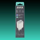 AVAX CH901W PRIME 67W GaN USB-C töltőadapter, gyorstöltő (PD), fehér