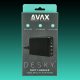 AVAX DC611 DESKY+ 75W Asztali Gyorstöltő adapter, USB-C 60W, QC 3.0 18W, 2xUSB A 12W