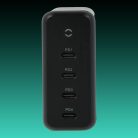 AVAX DC637 DESKY+ 200W GaN Asztali gyorstöltő USB-C adapter, 4xUSB-C (PD 3.0)