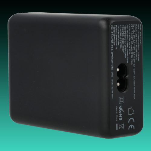 AVAX DC637 DESKY+ 200W GaN gyorstöltő elosztó 4xType C (PD 3.0)