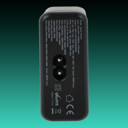 AVAX DC637 DESKY+ 200W GaN gyorstöltő elosztó 4xType C (PD 3.0)